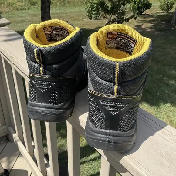 KEEN Utility Work Boots Men 12 Steel Toe Waterproof Gray Yellow EH ASTM USA made